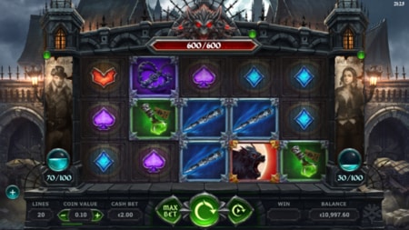Wolf Hunters slot game screenshot